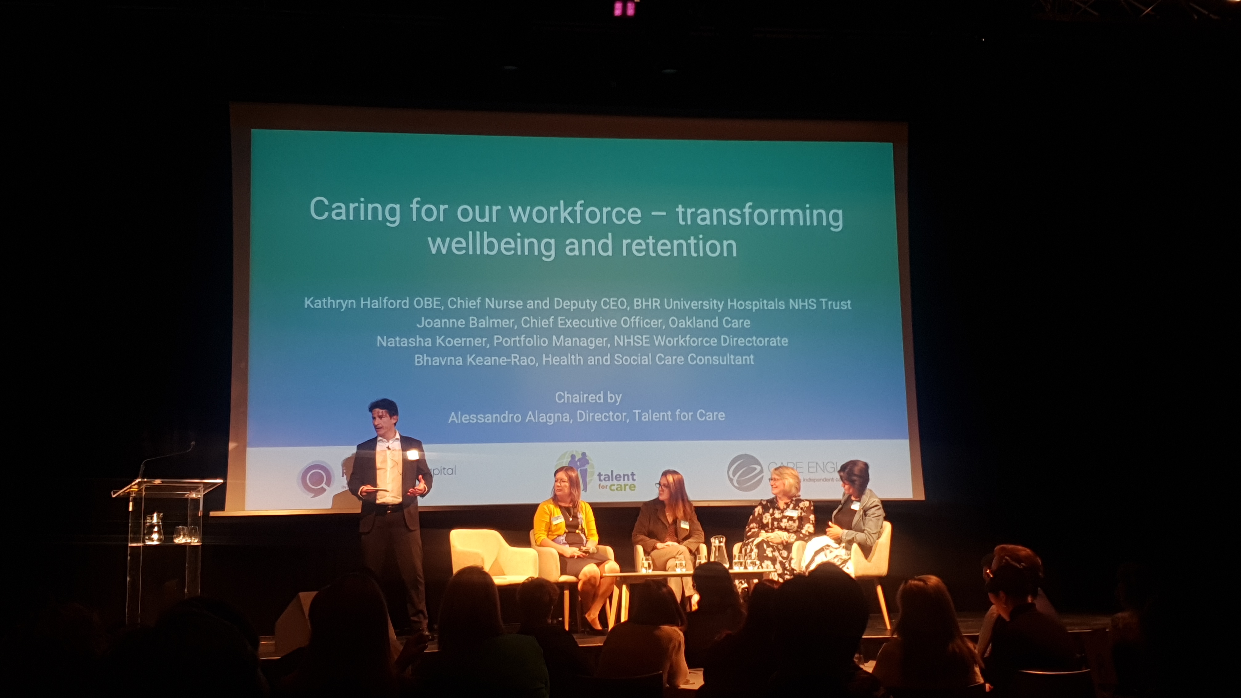 the event's panel on transforming workforce wellbeing and retention